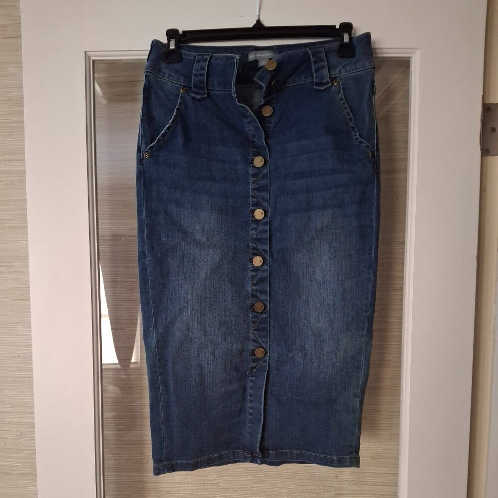 New York & Co Jean Pencil Skirt